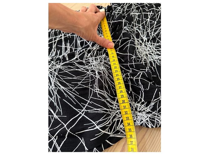 Diane von Furstenberg Tuta DVF Adele Nero Bianco - vista 13