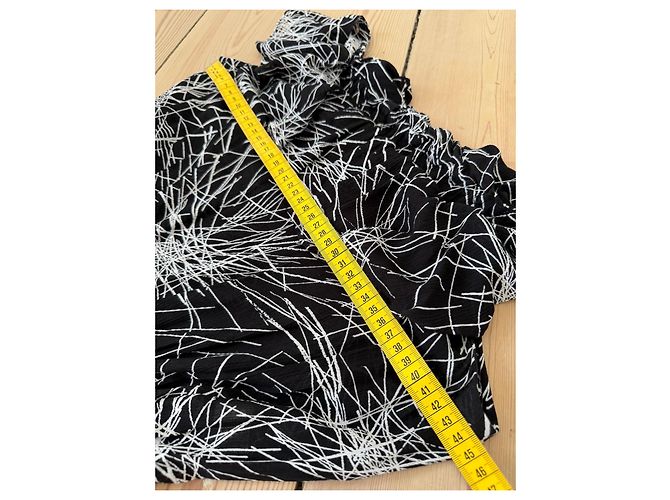Diane von Furstenberg Tuta DVF Adele Nero Bianco - vista 14