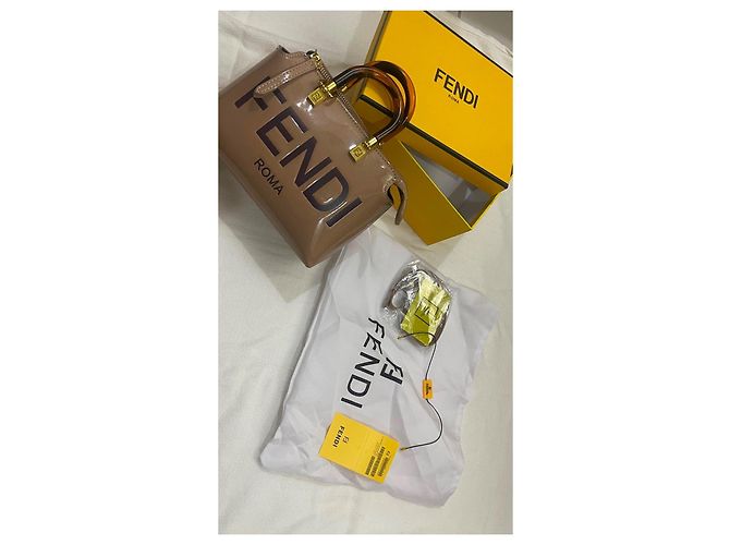 Borsa Fendi Roma Baguette Beige - vista 5