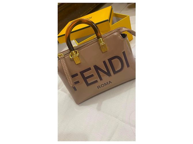 Borsa Fendi Roma Baguette Beige - vista 6
