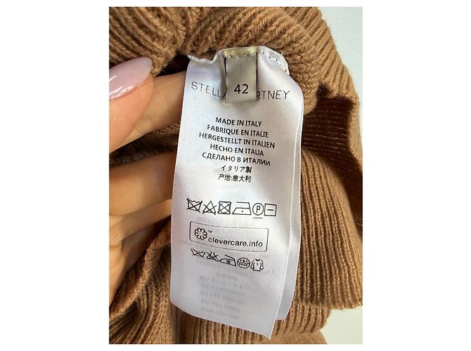Stella Mc Cartney Stella McCartney Rollkragenpullover aus Wolle in Braun - Ansicht 3