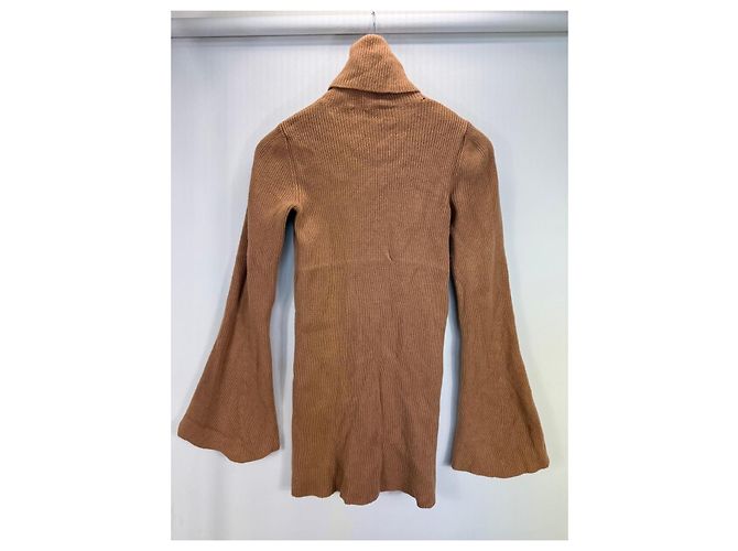 Stella Mc Cartney Stella McCartney Rollkragenpullover aus Wolle in Braun - Ansicht 5