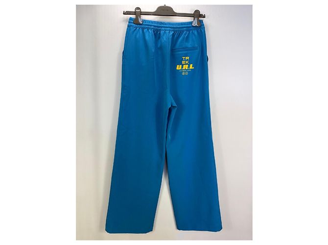 Autre Marque Collusion weite blaue Hose aus Polyestermischung - Ansicht 2