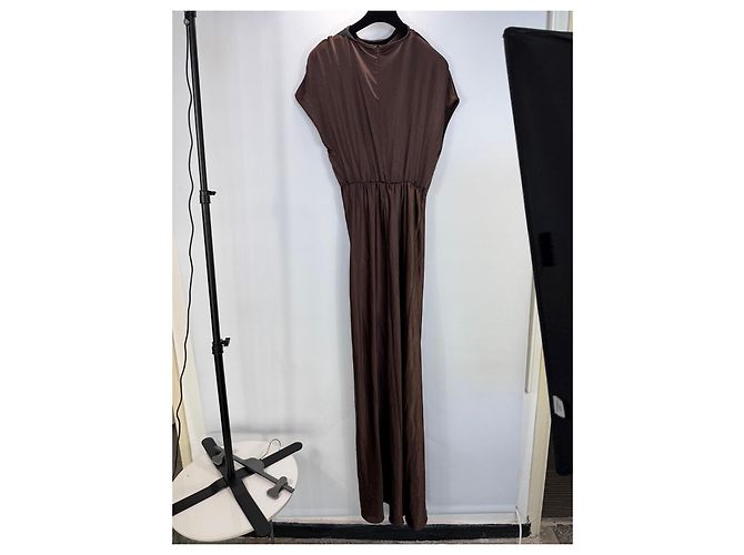 Autre Marque SIX STORIES Maxikleid aus Polyester in Braun - Ansicht 2