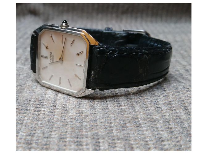 Seiko Credor Relógio de Quartzo 6020-5080 Prata - vista 8