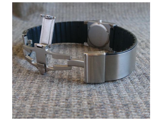 Autre Marque Jacob Jensen by Max René Titan Quarzarmbanduhr Grau Silber Hardware - Ansicht 8