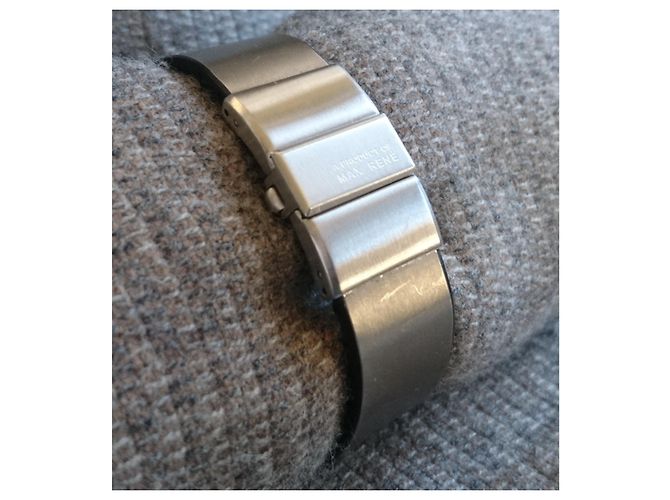 Autre Marque Jacob Jensen by Max René Titan Quarzarmbanduhr Grau Silber Hardware - Ansicht 9