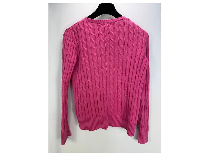 Polo Ralph Lauren Pull en Maille Torsadée Rose - vue 4
