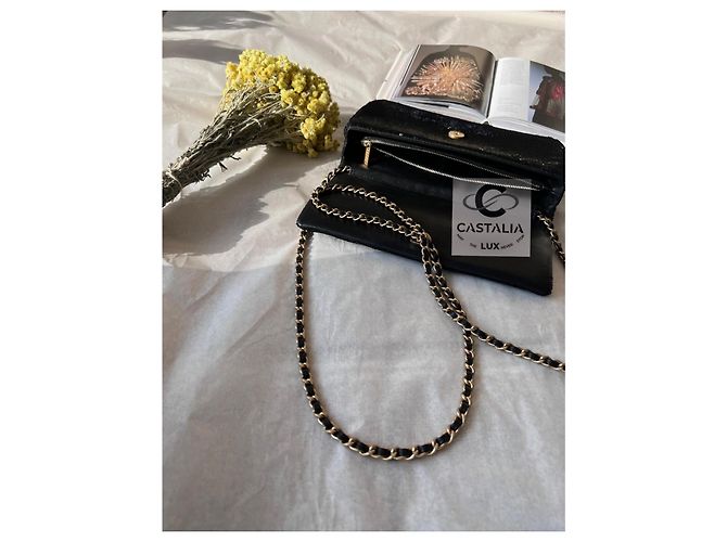 Chanel Paris / Cosmopolite Borsa a Patta in Paillettes Dare To Disturb Nero - vista 7