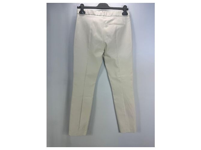 The Row Pantalones Slim de Mezcla de Algodón Beige - vista 4