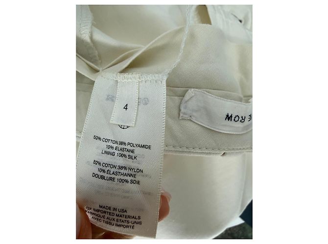 The Row Pantalones Slim de Mezcla de Algodón Beige - vista 6