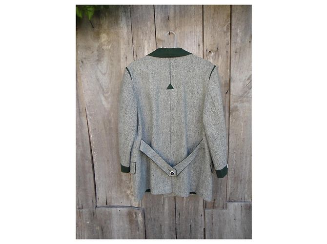 Autre Marque Chaqueta Steinbock de lana y cachemira Verde Gris - vista 6