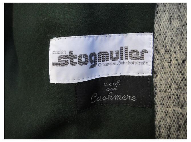 Autre Marque Chaqueta Steinbock de lana y cachemira Verde Gris - vista 9