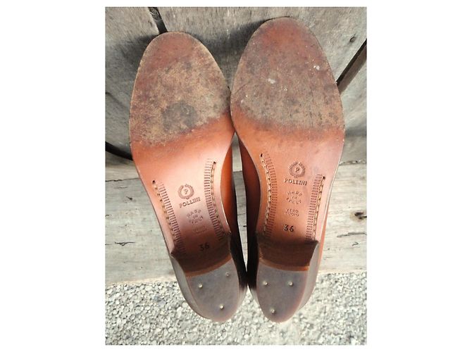 Botas Western de Cuero Pollini Castaño - vista 6