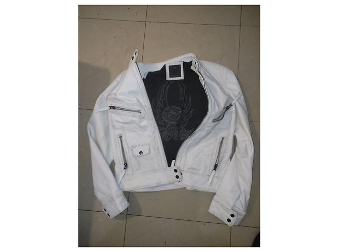 Redskins Weiße Lederjacke - Ansicht 4