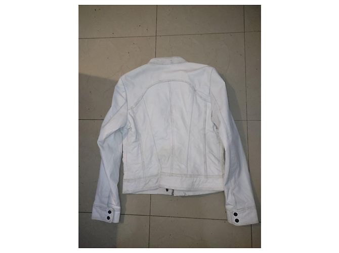 Redskins Weiße Lederjacke - Ansicht 5