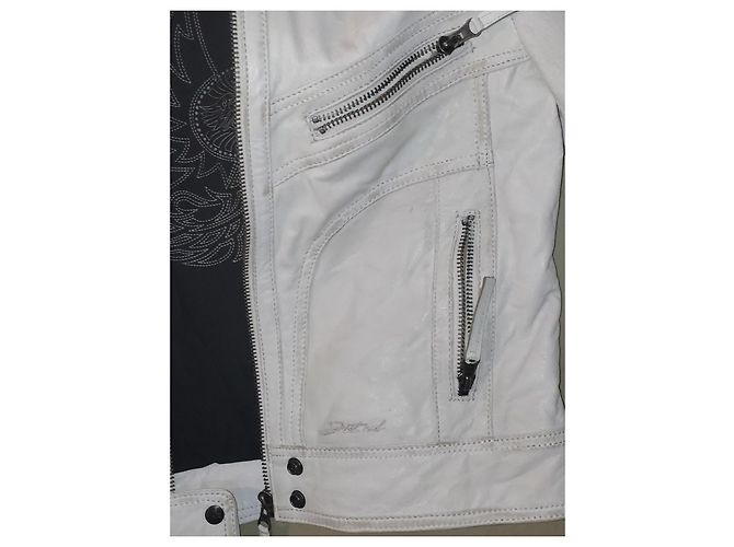 Redskins Weiße Lederjacke - Ansicht 6