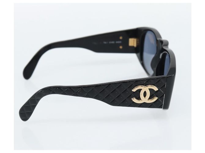 Occhiali da sole CHANEL in plastica Nero CC Auth 180944M - vista 3