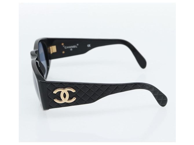 Occhiali da sole CHANEL in plastica Nero CC Auth 180944M - vista 5