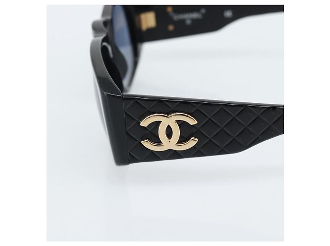 Occhiali da sole CHANEL in plastica Nero CC Auth 180944M - vista 6