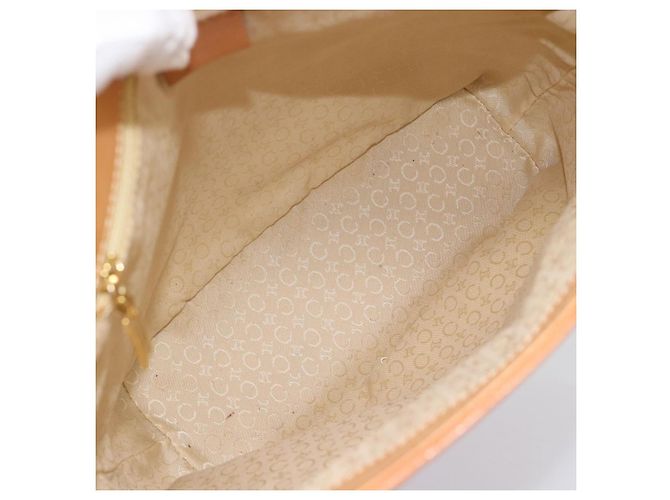 Céline CELINE C Macadam Canvas Tote Bag Wildleder Rosa Gold Authentisch 187769A Pink Golden - Ansicht 10