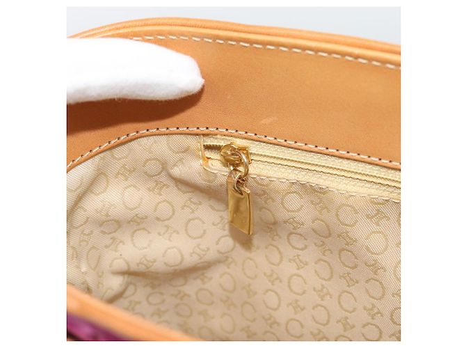 Céline CELINE C Macadam Canvas Tote Bag Wildleder Rosa Gold Authentisch 187769A Pink Golden - Ansicht 20