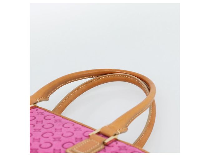 Céline CELINE C Macadam Canvas Tote Bag Wildleder Rosa Gold Authentisch 187769A Pink Golden - Ansicht 8
