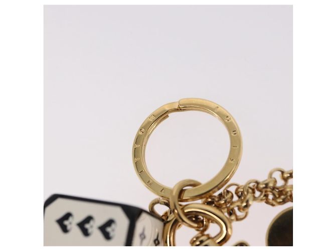 LOUIS VUITTON Metall-Schlüsselanhänger Game On White MP2913 LV Auth 185933M Weiß - Ansicht 10
