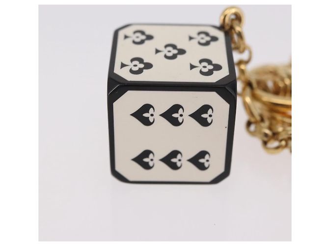 LOUIS VUITTON Metall-Schlüsselanhänger Game On White MP2913 LV Auth 185933M Weiß - Ansicht 15