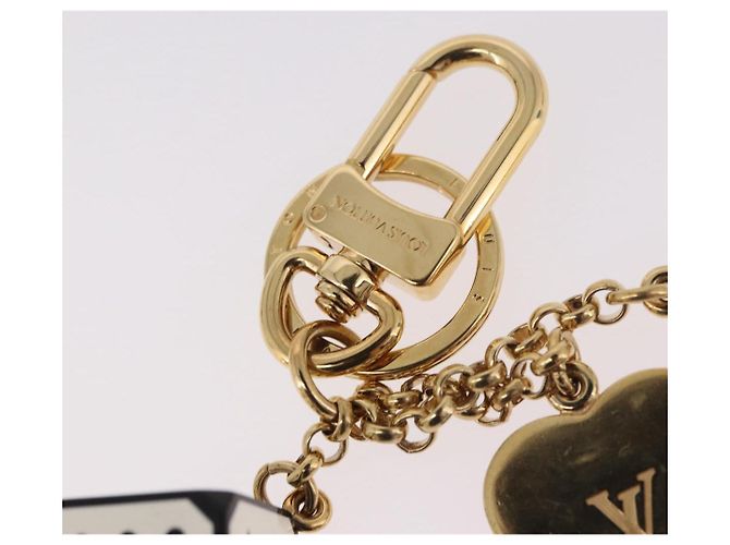LOUIS VUITTON Metall-Schlüsselanhänger Game On White MP2913 LV Auth 185933M Weiß - Ansicht 17