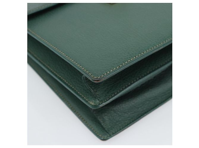 Borsa GUCCI in pelle verde e oro Auth 184457 D'oro - vista 15