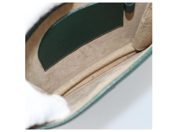 Borsa GUCCI in pelle verde e oro Auth 184457 D'oro - vista 24