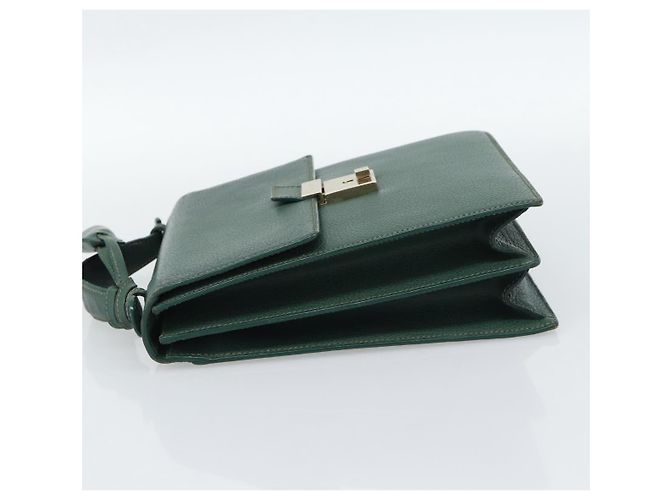 Borsa GUCCI in pelle verde e oro Auth 184457 D'oro - vista 3