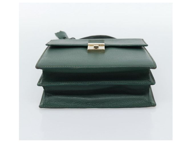 Borsa GUCCI in pelle verde e oro Auth 184457 D'oro - vista 5