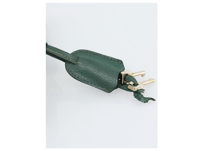 Borsa GUCCI in pelle verde e oro Auth 184457 D'oro - vista 8