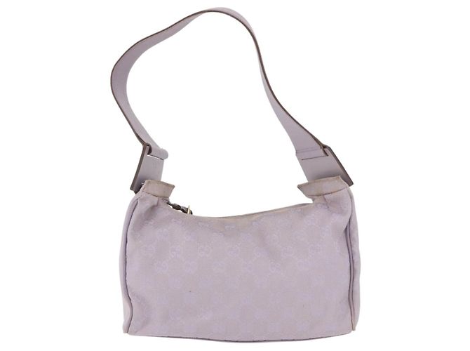 Borsa a Spalla GUCCI GG Canvas Viola Oro 92699 Auth 187782 D'oro Porpora - vista 13
