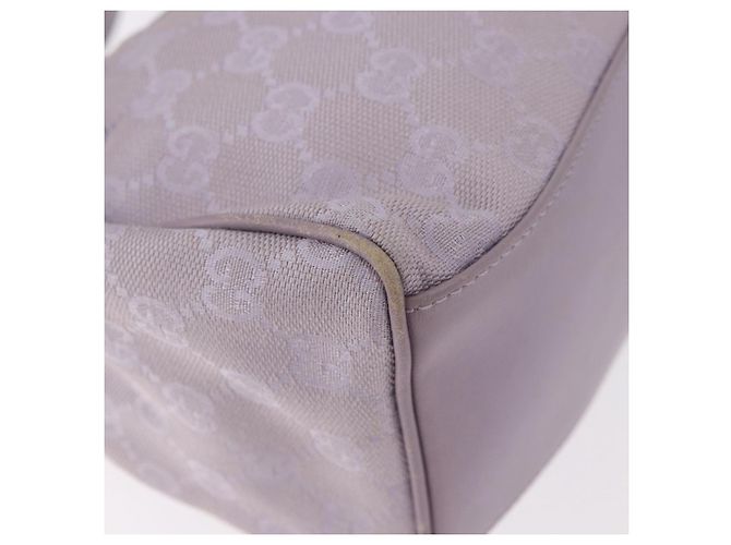 Borsa a Spalla GUCCI GG Canvas Viola Oro 92699 Auth 187782 D'oro Porpora - vista 15