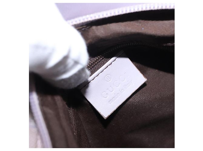 Borsa a Spalla GUCCI GG Canvas Viola Oro 92699 Auth 187782 D'oro Porpora - vista 18