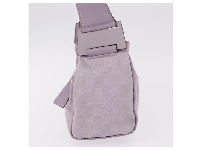 Borsa a Spalla GUCCI GG Canvas Viola Oro 92699 Auth 187782 D'oro Porpora - vista 5