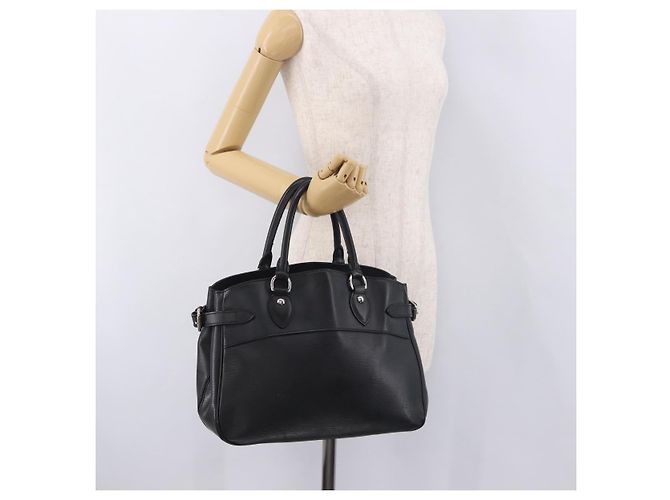 Borsa LOUIS VUITTON Epi Passy PM Nera M59262 LV Auth 187104 Nero - vista 26