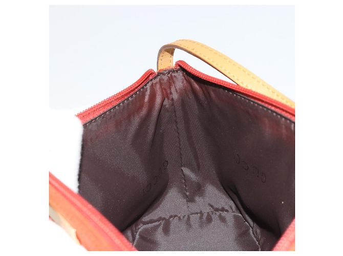 Borsa GUCCI Scamosciata Arancione Oro 039 1103 Auth BA13451 D'oro - vista 20