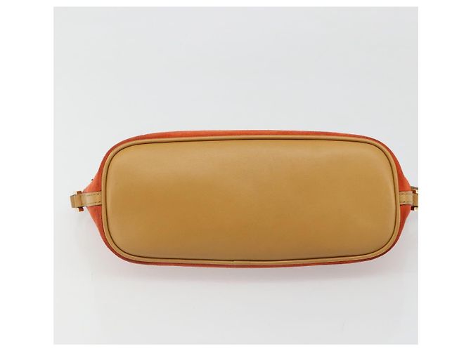 Borsa GUCCI Scamosciata Arancione Oro 039 1103 Auth BA13451 D'oro - vista 5