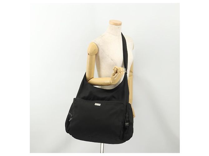 Borsa a tracolla GUCCI Tela Nera Argento 019 0304 Auth bs35389 Nero - vista 24