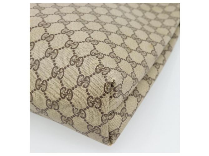 Bolsa Tote GUCCI GG Supreme Web Sherry Line PVC Bege Auth 187804 - vista 15