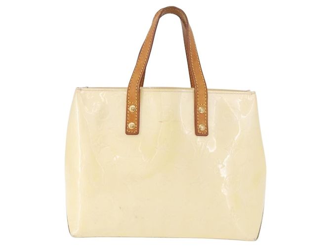 LOUIS VUITTON Monogram Vernis Reade PM Hand Bag Perle M91336 LV Auth 187720 - vista 13