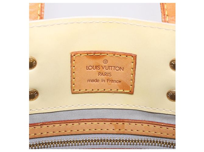 LOUIS VUITTON Monogram Vernis Reade PM Hand Bag Perle M91336 LV Auth 187720 - vista 18