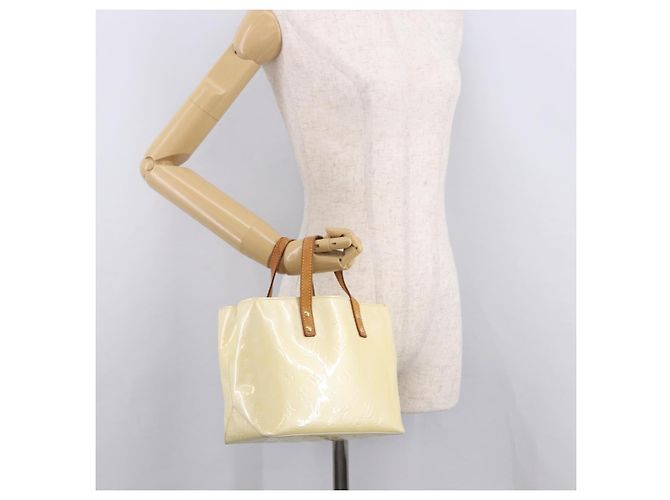 LOUIS VUITTON Monogram Vernis Reade PM Hand Bag Perle M91336 LV Auth 187720 - vista 23