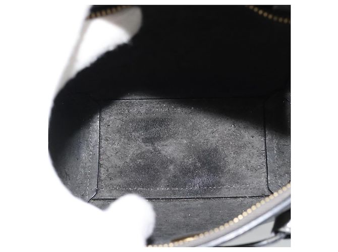 Céline Borsa a mano CELINE Pico Belt in pelle 2way Grigio Oro Auth 186203 Marrone D'oro - vista 12