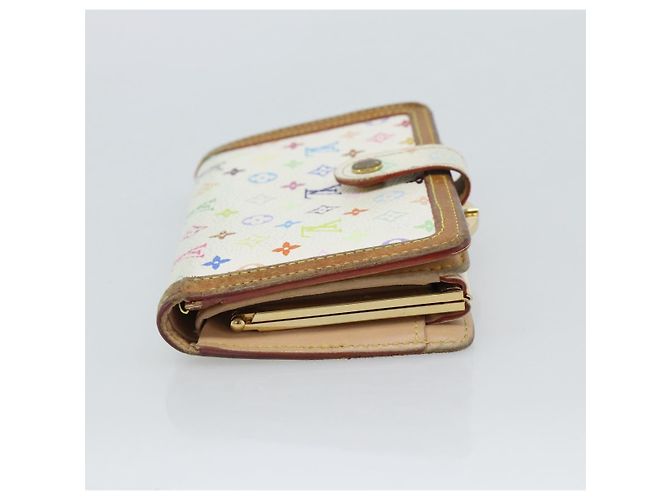 LOUIS VUITTON Portafoglio Viennois Multicolor White M92987 Auth 186548 Bianco - vista 4