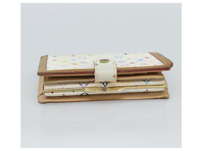 LOUIS VUITTON Portafoglio Viennois Multicolor White M92987 Auth 186548 Bianco - vista 5